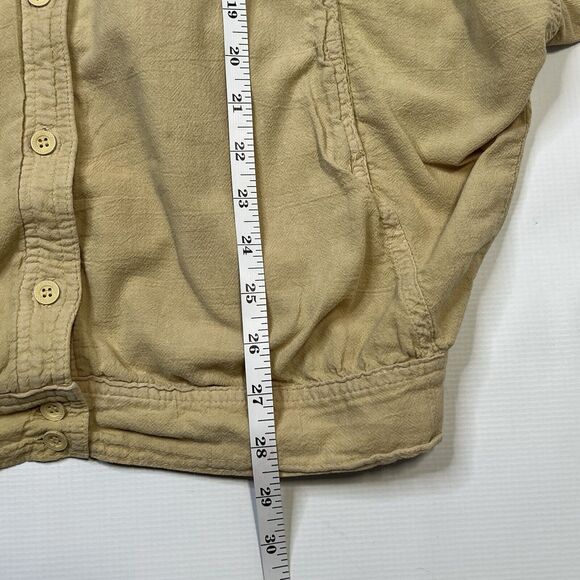 Color Me Cotton Shirt Women's Size Small Yellow Button Up Balloon Sleeve - Picture 5 of 10